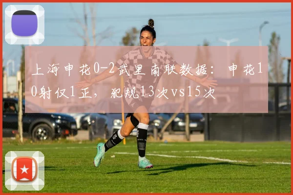 上海申花0-2武里南联数据：申花10射仅1正，犯规13次vs15次